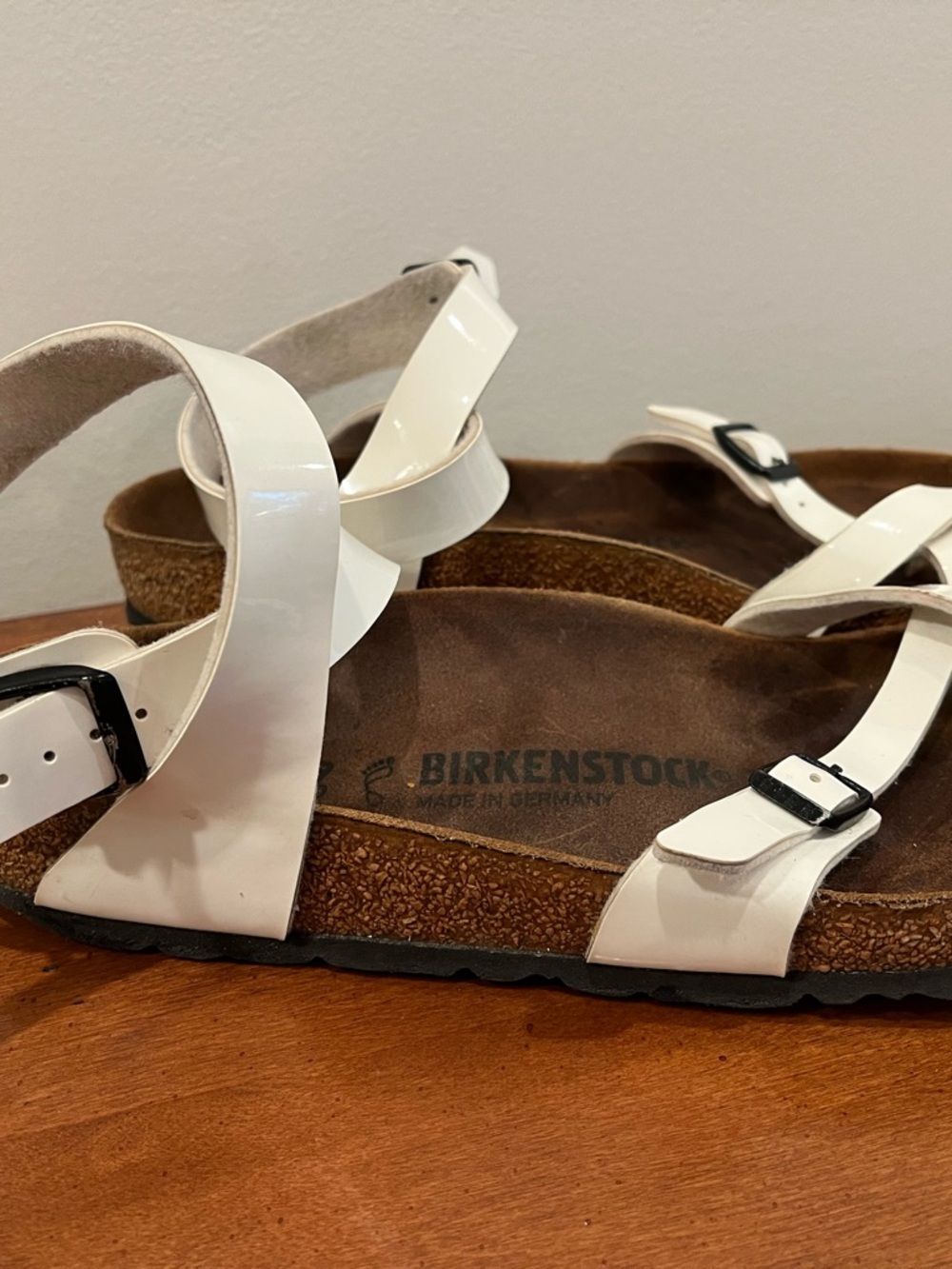 Birkenstock Brown Suede Footbed Sandals